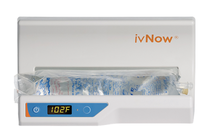 blue and orange ivNow fluid warmer with I